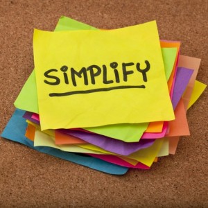 Post-it note SIMPLIFY